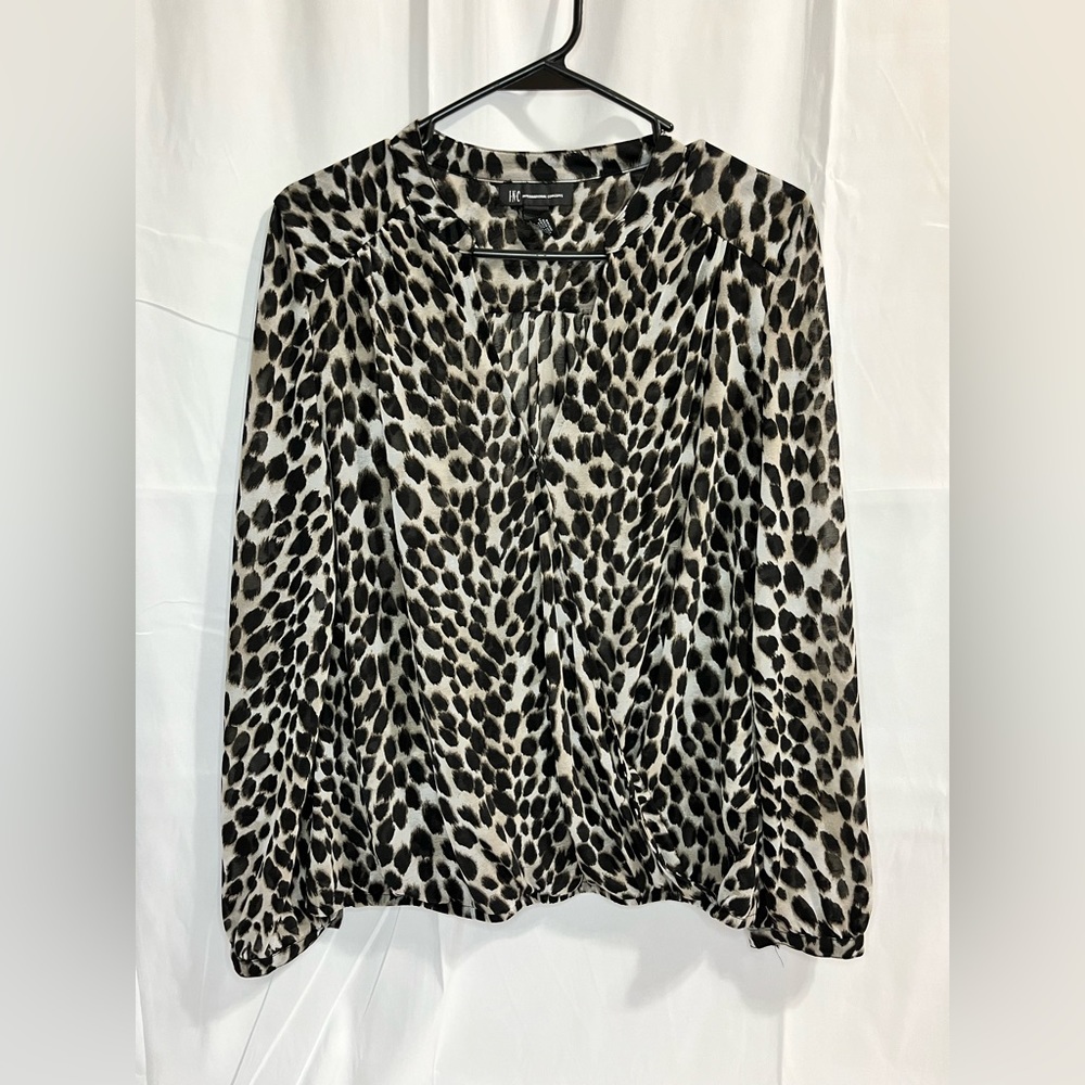 Cheetah print blouse